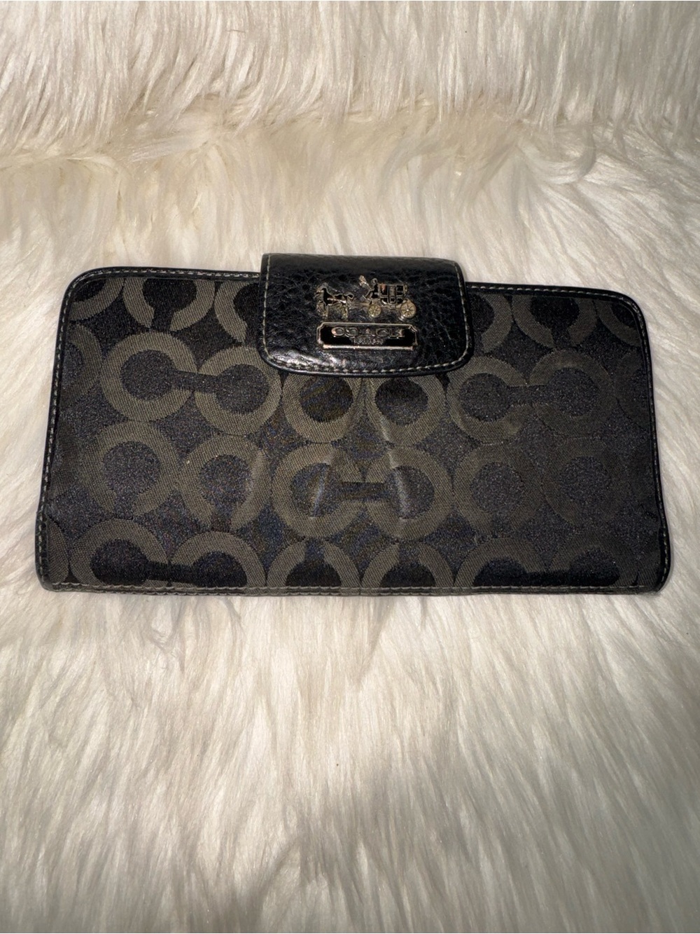 Coach Black Signature Wallet